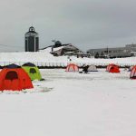 2017年1月9日・佐藤水産の裏でワカサギ釣り。気になる氷と釣果